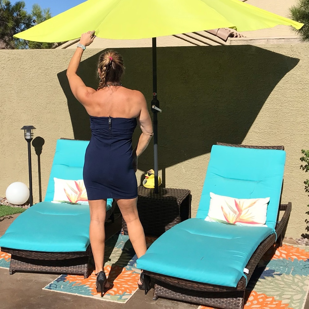 Burberry Blue strapless dress - Picture 7 of 8